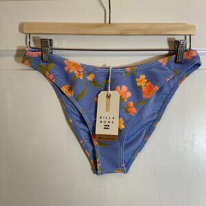 Billabong Womens Bikini Bottoms NWT Size Large L Blue and Orange